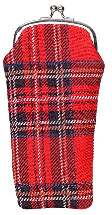 Signare Tapestry Glasses Case for Women Eyeglass Case with Fashion Pattern Design (Royal Stewart Tartan)