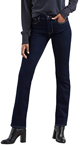 Plus Size 724 High Rise Straight Jeans Femme To The Nine (Bleu) 26 Regular