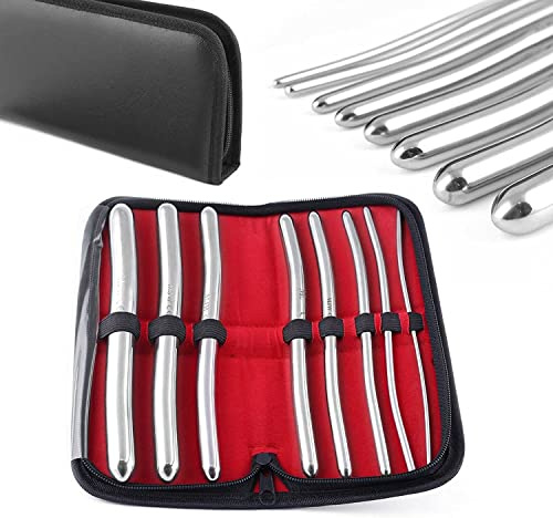 Hegar Dilatorer Uterine Dilators Ljud Set 8 st Dilator Set Hegar låter Uretral Dilators för män Double End Gynecology Sounding Stavs Uretral