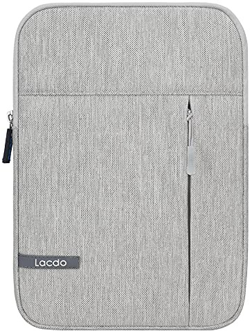 Lacdo Custodia Protettiva Borsa Tablet per 11 iPad A16, 11 iPad Air M4 M3 M2, 11 iPad Pro M5 M4, 10.9 10.2 ipad, 11 ipad Pro, 10.9 ipad Air 5 4, 10.5 iPad pro, Samsung Galaxy Tab A9+, Grigio