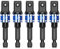 Hakkin 5Pcs 1/2 Impact Grade Socket Adapter Set Turns Power Drill Into High Speed Nut Driver Torque Impact Wrench