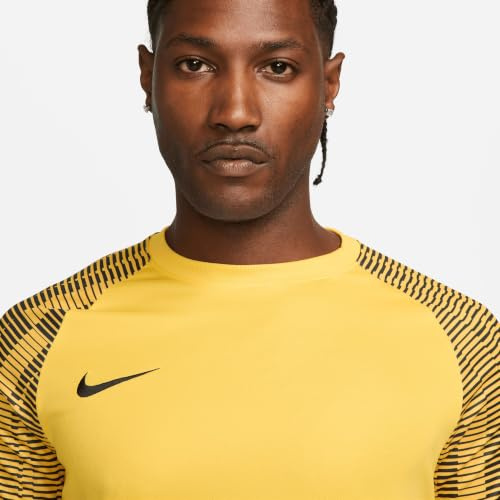 Nike Mens Jersey M NK DF Academy JSY SS, Tour Yellow/Black/Black, DH8031-719, L