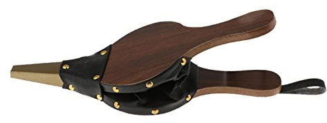 Bellows for Fire Pit | Wood Fire Place Bellows,Manual Solidwood Leather BBQ Grill Chimney Hand Bellow for