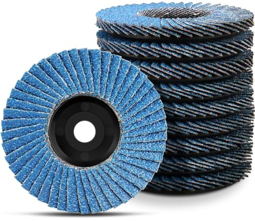 BRESUCNY 76mm Fächerscheiben 10 Stück Feine Oberfläche für Winkelschleifer