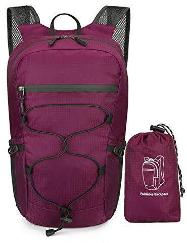 Cymwer Outdoor-Sportrucksack, Nylon-Trekkingrucksack, leicht, wasserdicht, großes Fassungsvermögen, for Männer, Frauen, Erwachsene, Jugendliche