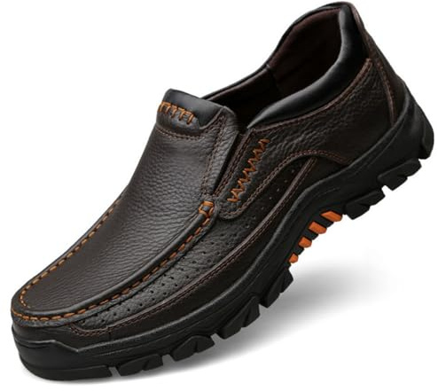 WNUKATO Chaussures en Cuir pour Hommes Chaussures décontractées Confortables