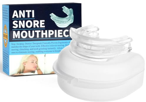 ACWOO Gouttière Anti Ronflement, Orthese Anti Ronflement, Gouttière Dentaire Anti Bruxisme Réglable, Appareil Anti Ronflement avec Boîte de Rangement, Protège-dents Anti-ronflement
