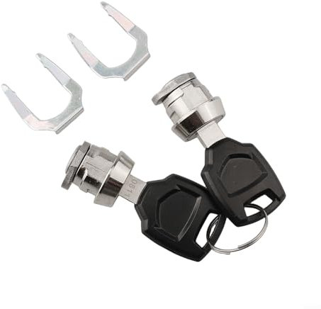 Jonikuper Motorradschloss mit Zylinderkern, Ersatz-Metall-Sicherheits-Aufbewahrungskoffer, Set mit 2 Schlüsseln für Gepäck-Aufbewahrungsbox