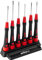 Wiha Feinschraubendreher Set PicoFinish (42998) TORX MagicSpring 6-tlg. TORX I Präzisionsschraubendreher mit Halter I Uhrmacherwerkzeug, Mini Set Modellbau
