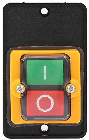 Interrupteur à bouton poussoir marche/arrêt, perceuse à colonne KA0-5KH AC220V/380V 10A Bouton poussoir marche/arrêt étanche pour équipement mécanique Machines textiles