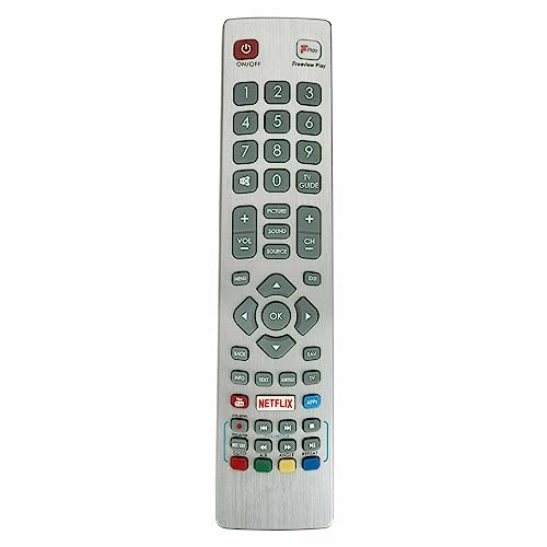 SHWRMC0129 New Replacement Remote Control fit for Sharp Smart TV LC-40FG5142KF LC-40FG5151KF LC-40FG5152KF LC-40FG5341KF LC-40FG5342KF LC-43CFG6001KF