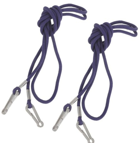 Ipetboom 2 pièces Anti-Perte Clip pour en Nylon - Porte- avec Cordon - Lanyard Élastique pour Enfants - Bande de pour Sports d'hiver, Snowboard, Ski, Activités de Plein Air