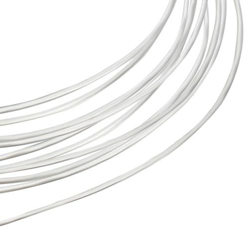 Beebeecraft 22 Gauge/0.6 mm Silberdraht 925 Sterling Silber 1m Runder Tot weich Schmuckdraht Mit 2 WildlederPoliertuch Für Drahtwickel DIY Schmuck Armbänder Ohrringe