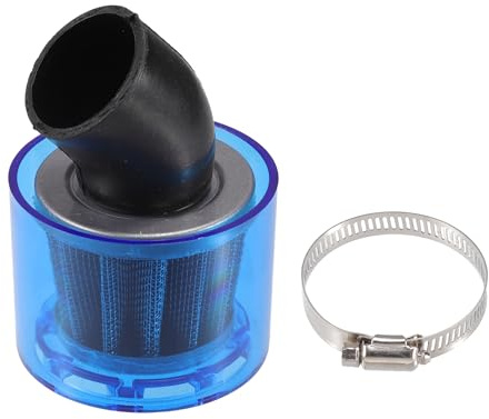 A ABSOPRO Luftfilterrenare böjd 35 mm/1,38 tum motorcykelfilter för 110–125 cc de flesta motorcyklar ATV mopeds dirt cyklar racercyklar blå
