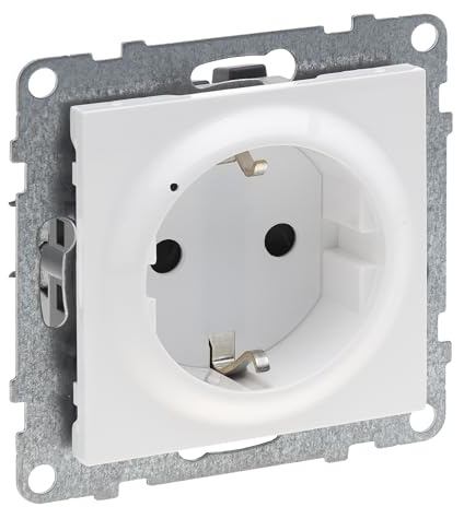 LEGRAND, SEANO with Netatmo vernetzte Steckdose, Messung des Stromverbrauchs, Schrauben oder Spreizkrallen, automatische Steckklemmen, LED-Anzeige, Smart Home, 16 A, 3680 W, Farbe: Ultraweiß, 765640