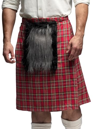 Boland - Gonna Scozzese per Adulti, Kilt per Costumi in Maschera, Feste a Tema, Halloween o Carnevale, Costume Tradizionale Scozzese