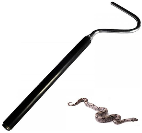 Gancio a serpente pieghevole, 19,6-66 cm, in acciaio inox, estensibile, strumento di cattura serpenti per piccoli e grandi serpenti, controllo e spostamento fino a 0,9 kg