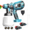 Neue Upgrades Akku Farbsprühsystem, Kompatibel mit Makita 18V Akkus, Elektro Lackierpistole mit 3 Düsen, 3 Spritzmuster,mit Abnehmbarem 1000ml-Farbeimer, zum Streichen(2x3000mAh Akku und Ladegerät) ﻿