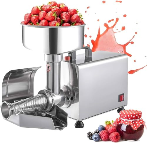 Passoire à Tomates Commerciale Moulin électrique commercial avec filtre en acier pour un traitement professionnel, efficace et facile à utiliser pour les sauces maison