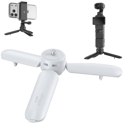 Honbobo Palo Selfies Trípode para Insta360/DJI/GoPro, Mini Trípode Sujeción rápida Palo Selfies Accesorios para Insta360/DJI/GoPro (White)