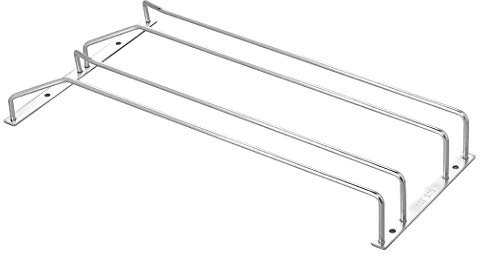 Dianoo Sous Le Rack Porte-verres Porte-verre à Vin Grillage En Acier Inoxydable 15.8inch 2 Rangées
