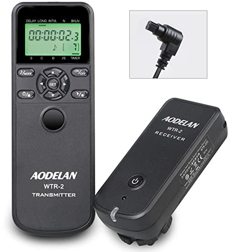 Fernauslöser für Canon EOS R3, EOS R5, EOS R5 C, 10D, 6D Mark II, 1D X Mark II, 1DX Mark III, 5D Mark II, 5D Mark III, 5D Mark IV etc, Kabellose/Drahtauslöser Timer Fernbedienung Selbstauslöser