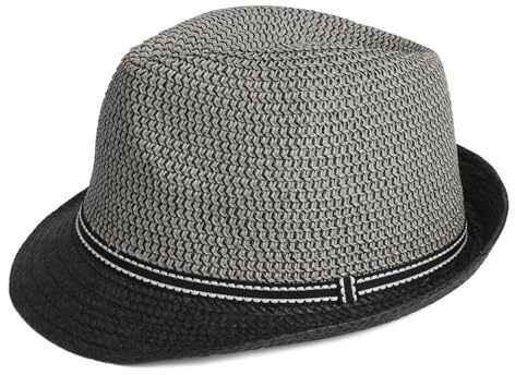 Woodland Leathers Panama Fedora Trilby Straw Hat for Men Foldable Sun Hat | Foldable lightweight mens sun hat, breathable straw hat design, ideal for beach, holidays, travel, smart casual occasions