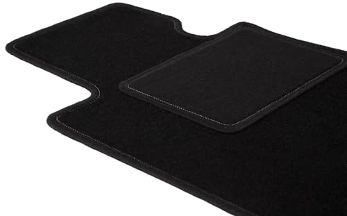 Wielganizator Fahrer Fußmatte Velours passend für Tesla Model S II (2016-) Sedan Fahrerseite Fahrermatte Veloursfussmatte Schwarz 1-teilig - Passgenau