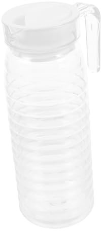 PLAFOPE Thickened Acrylic Beverage Bottle Large Capacity Water Pitcher Lid for Juice Containers and Drink Pitchers at Home Parties