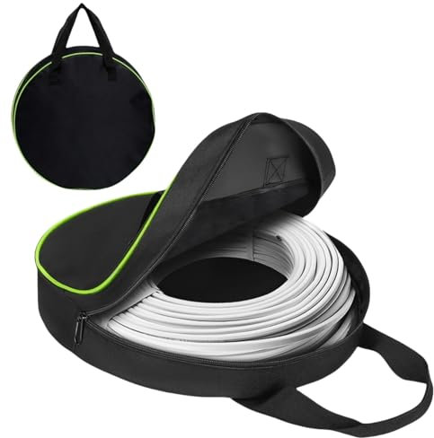Fonyiunce Ladekabel Tasche Elektroauto, Tragbare Kabeltasche, Wasserdicht Kabel Organizer Tasche Klein, Cable Bag für Gartenzubehör, EV-Ladekabel, Schläuche und Verlängerungskabel (Schwarz)