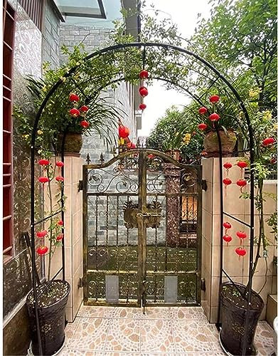 Arche de jardin en métal robuste treillage 180 cm décoration rose mariage support 180 x 220 cm