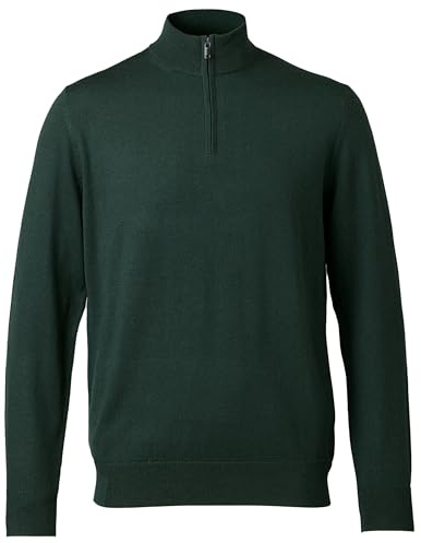 Charles Tyrwhitt Jumpers for Men - Merino Wool 1/4 Zip Jumper - Machine Washable & Temperature Regulating Knitwear for Smart & Casual Wear