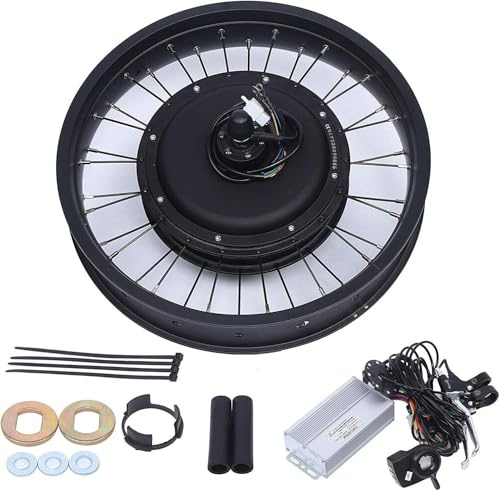 DUOSAMY 48 V 1 000 W elcykelsats, 480 rpm framhjul/bakhjul konverteringssats, e-cykel navmotorsats 40 N·m, motorsats, elcykel, bakdrivning, svänghjul