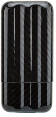 Humidor de cigarros, Humidor de viaje Caja de cigarros Humidor de fibra de carbono Caja de cigarros Caja de tubo hidratante for cigarros(Black)