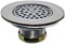 Danco 10644 4 1/2 Mobile Home Flat Top Shower Drain Strainer in Chrome
