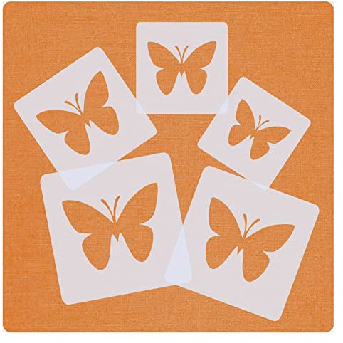 Schablonen Set ● 5 einzelne Schmetterlinge ● 7cm, 8cm, 9cm, 10cm und 11cm groß