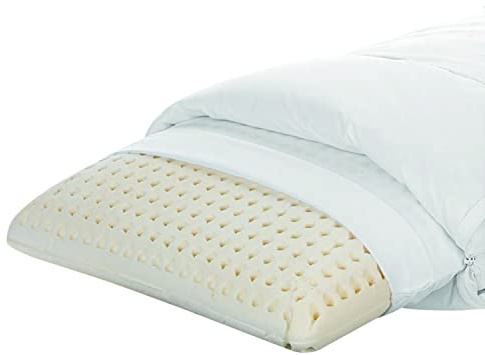 Daunen Step Cuscino con nucleo Perla Memo | 50x80 cm - standard Italia | Classic - Per chi dorme di schiena o di lato