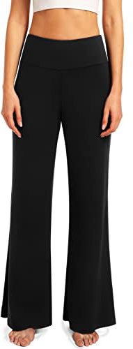 FULLSOFT Buttery Soft Black Leggings for Women - High Waisted Tummy Control No See Through Workout Clothes for Women Yoga Cycling Spandex Tights Butt Lifting Pants Fitness Clothing(Black,S-M)