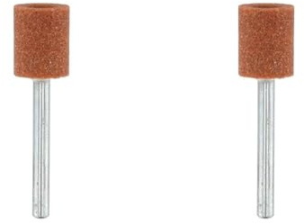 Dremel 932 Aluminium Oxide Grinding Stones Accessory Set, 3 Cylindrical Grinding Stones for Grinding and Sharpening Metals (9,5 mm) (Pack of 2)