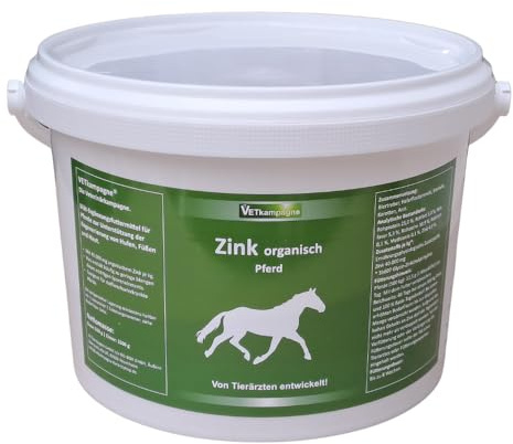 VETkampagne Zink organisch hochkonzentriert Pulver 1500 g | Pferd Hufe Haut Immunsystem