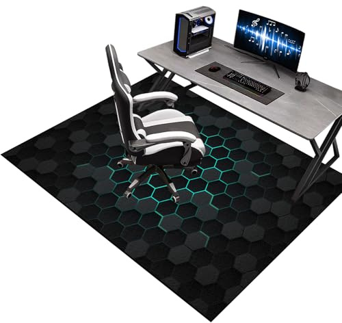 Protector Suelo Silla de Escritorio Antideslizante Alfombrilla para Silla de Oficina Gaming Protector Suelo Silla Ruedas Alfombras Gaming Suelo Tapete de Protección de Madera/baldosas 60 x 80 cm