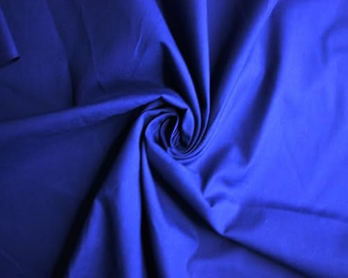 Polycotton -112cm, Durable for Sewing & Dressmaking (Royal, 3 Meters)
