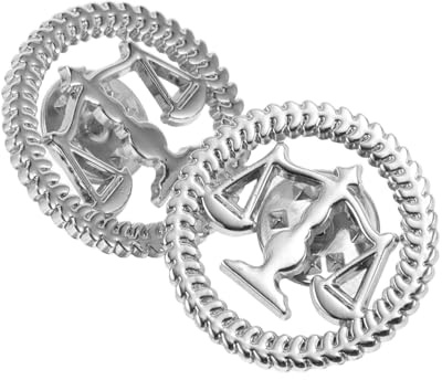 OATIPHO Broche de Revers Balance de Justice en Alliage Argenté, Lot de 2 Pièces, Résistante à L'usure, Design Professionnel Élégant pour Tenue Formelle Bureau