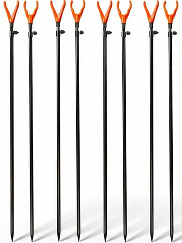 Paradox Fishing Rutenhalter 8 Stück I 70-110cm I Rutenständer Angel-Rutenhalter Angelhalter Ruten-Halter Angeln Angelständer