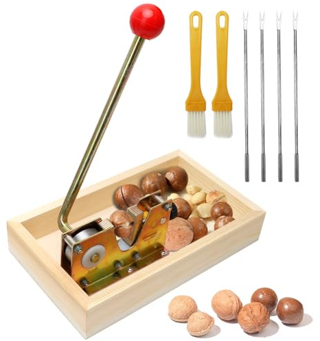 CEWROM Walnussknacker Nussknacker,Edelstahl Nüsse Nussknacker, Nussknacker Walnüsse,Nut-Cracker mit Hebel-Funktion,Blume Nussknacker Nusszange,Walnussknacker grönverstellbar,Walnuss Zange