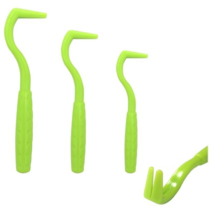 Trifletopia 3 Pack Tick Remover Tools for Dogs, Cats & Humans, Painless Tick Removal Hooks, Chemical-Free PP Tick Remover Set for Pets & Family (Green)