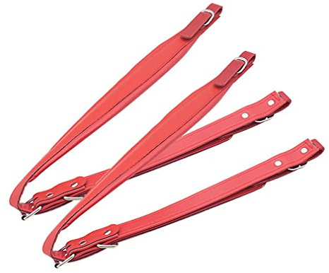 BIBISTORE Akkordeon-Gurte, Akkordeon-Schultergurt und Gürtel, Musikinstrument-Zubehör, Rot/Ausflug, einfarbig (Getaway Solids), Standard