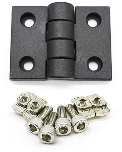 Fullerkreg 2 cerniere 45 in plastica per profilo 45 scanalatura 10 con profilo 45 scanalatura 10 con viti a esagono incassato DIN912 M6 x 16