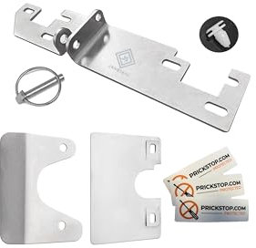 Hecktürverriegelung und Prick Stop Einbruchschutz für Fiat Ducato, Peugeot Boxer, Citroen Jumper H1, H2, H3, Wohnmobil Zubehör (Mit Klappsplint 6mm x 45mm galvanisch verzinkt)