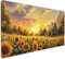 Sonnenblume Sonnenuntergang Mauspad, Large XXL Mouse Pad 900x500x3mm Tastatur Matte, Groß WassXerdicht Anti-Rutsch Mauspad, Erweiterter Schreibtisch Schutz Mauspad für Geschenk Weiblich Office k-71